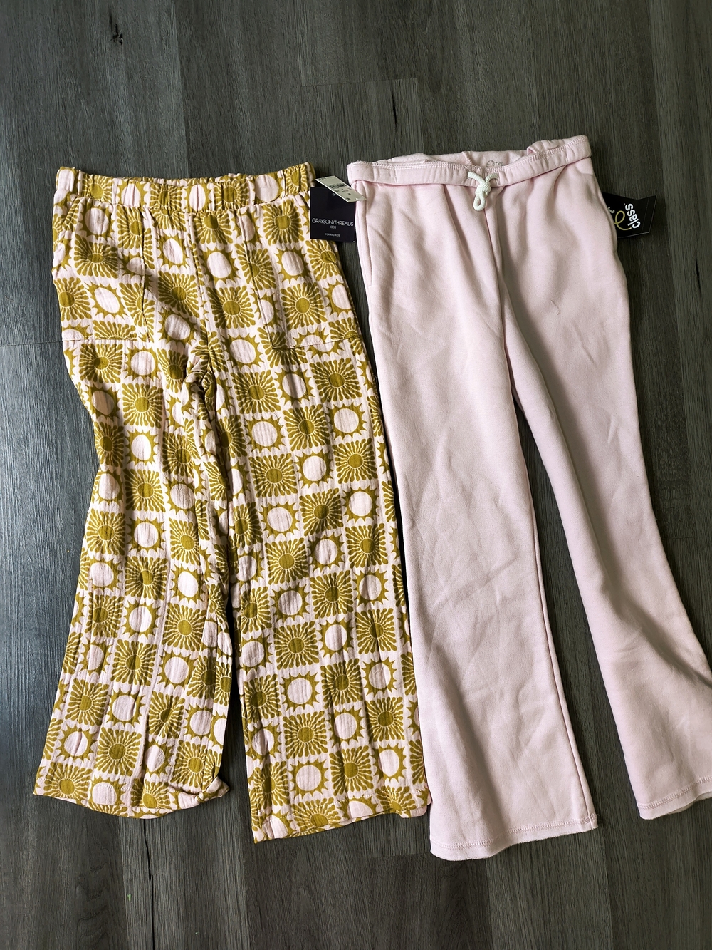 Gymboree Kids Pink & Mustard Sleep Pants Set